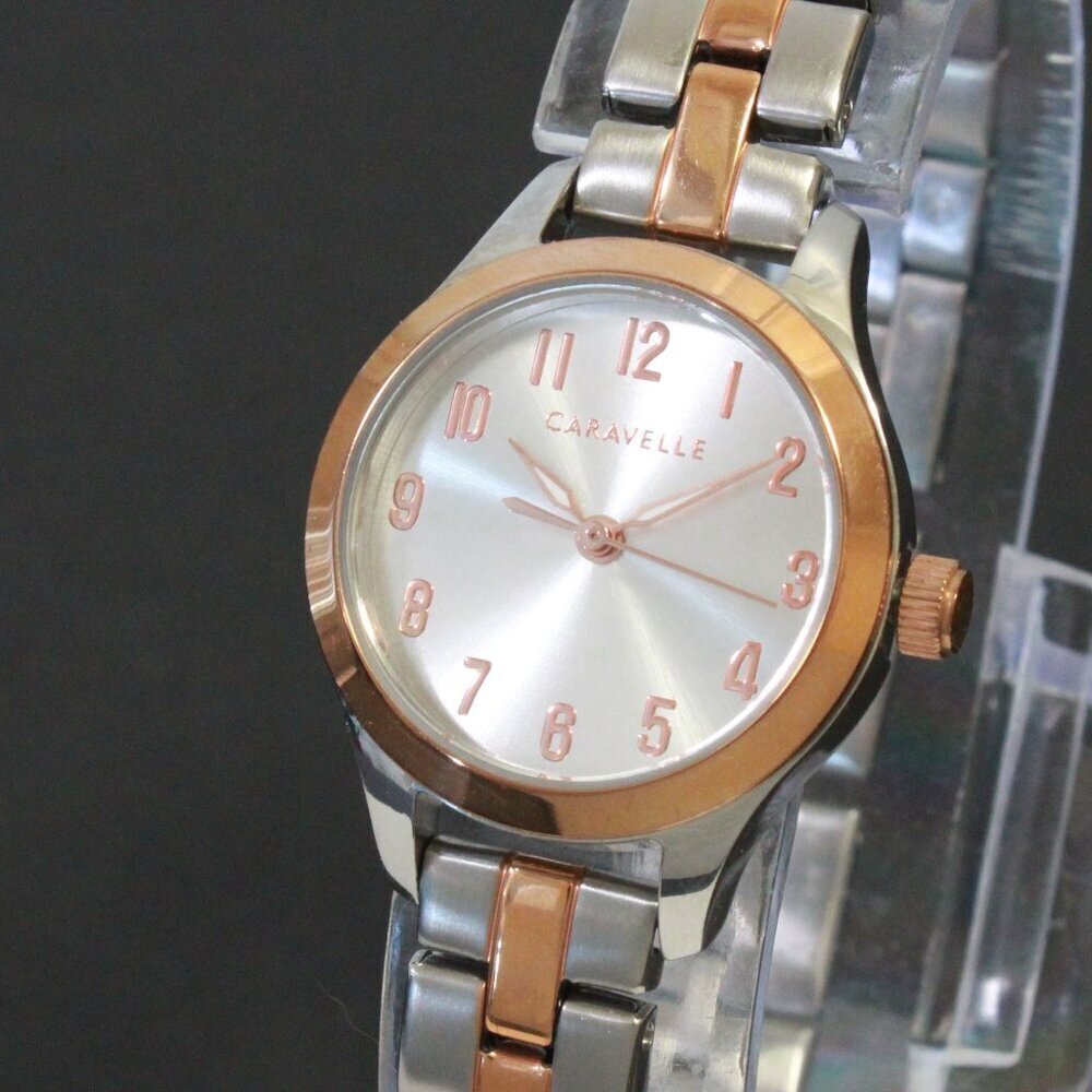 Caravelle Woman's Traditional Watch By Bulova Two Tone Stainless 24mm